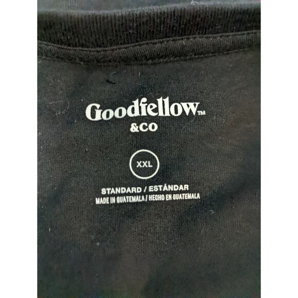 Goodfellow Tshirt XXL Black Casual Mens Palm Tree Tropical Standard Fit Crewneck - Picture 9 of 11